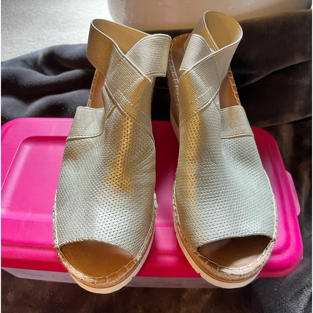 Gold Wedge Gentle Soles Kenneth Cole